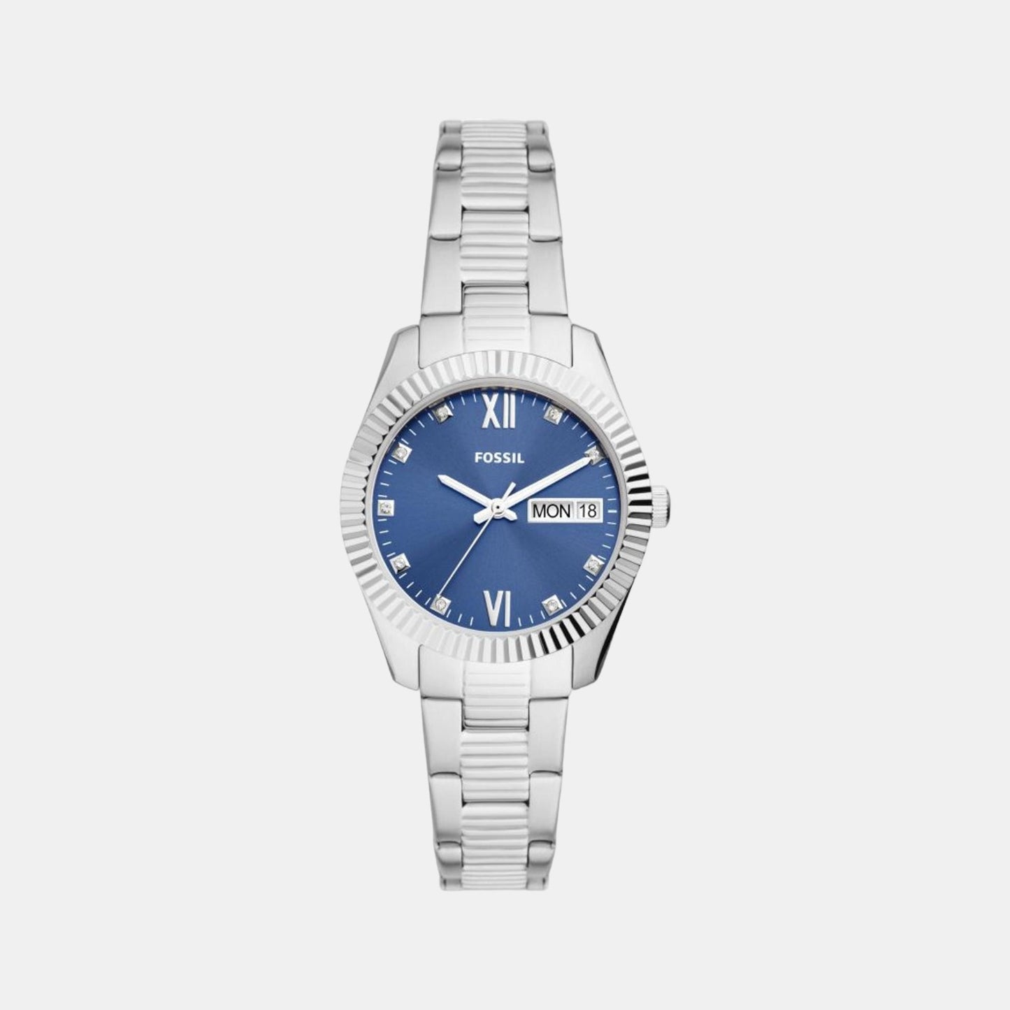 Female Blue Analog Stainless Steel Watch ES5197