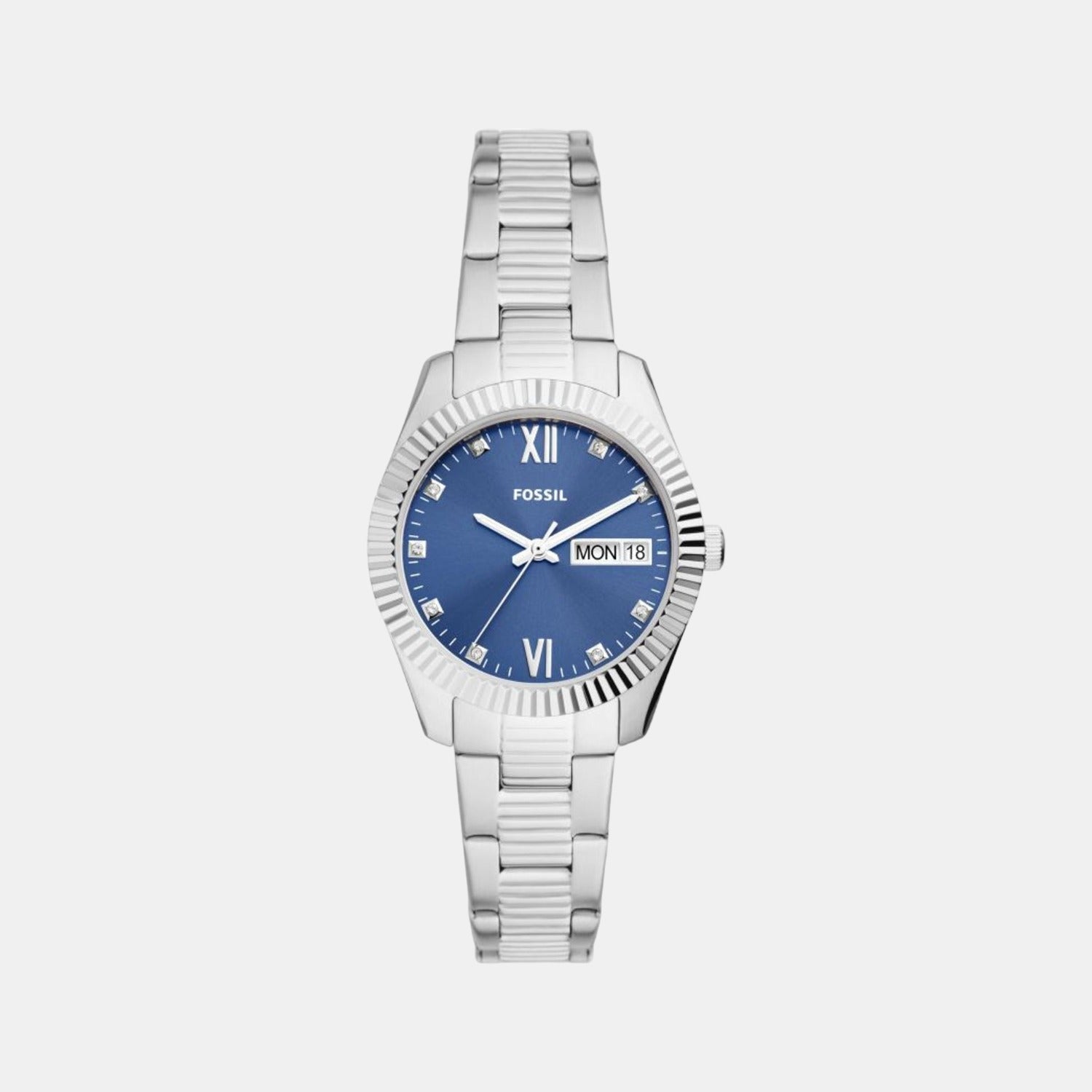 Fossil Round Blue Analog watch
