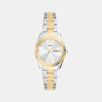 Fossil Round Silver Analog watch