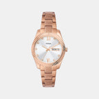Fossil Round Silver Analog watch