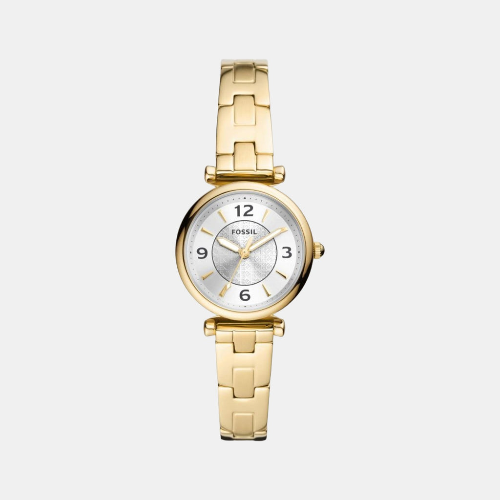 Fossil Round Silver Analog watch