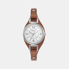 Fossil Round Silver Analog watch