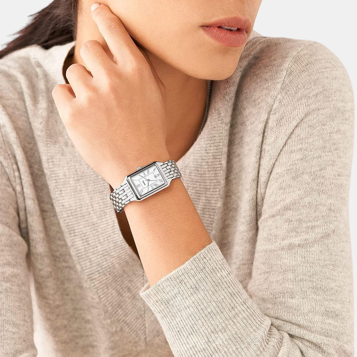 Fossil Women Rectangular White watch