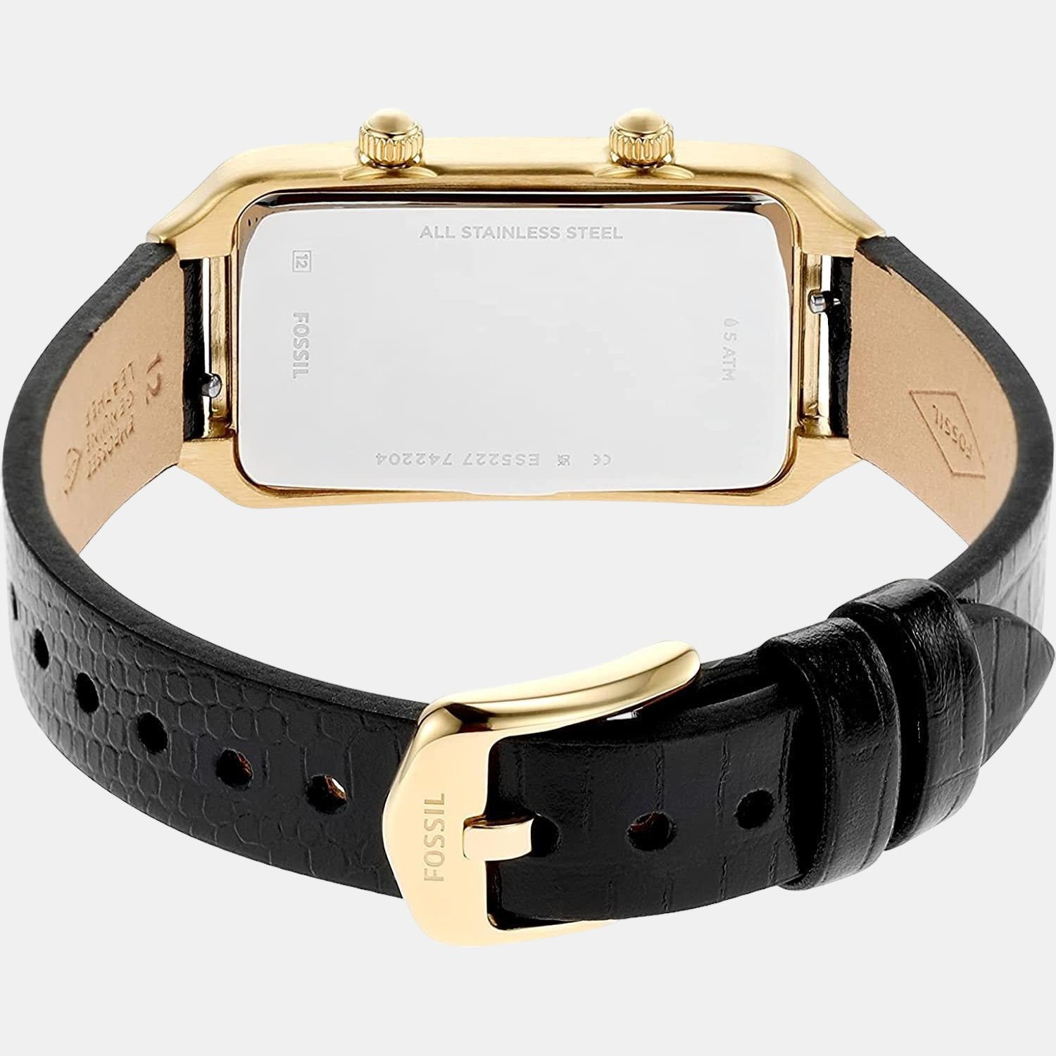 Fossil Women Rectangular Cream watch