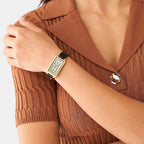 Fossil Leather Cream watch