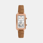 Fossil Rectangular White Analog watch