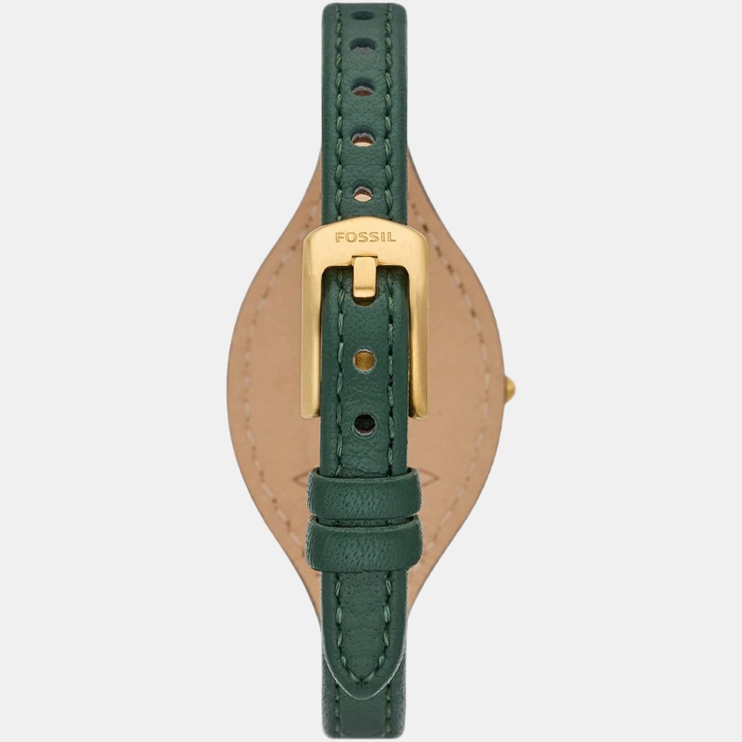 Female Gold Analog Leather Watch ES5241