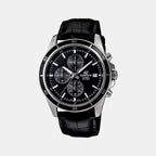 Casio Round Black Chronograph watch