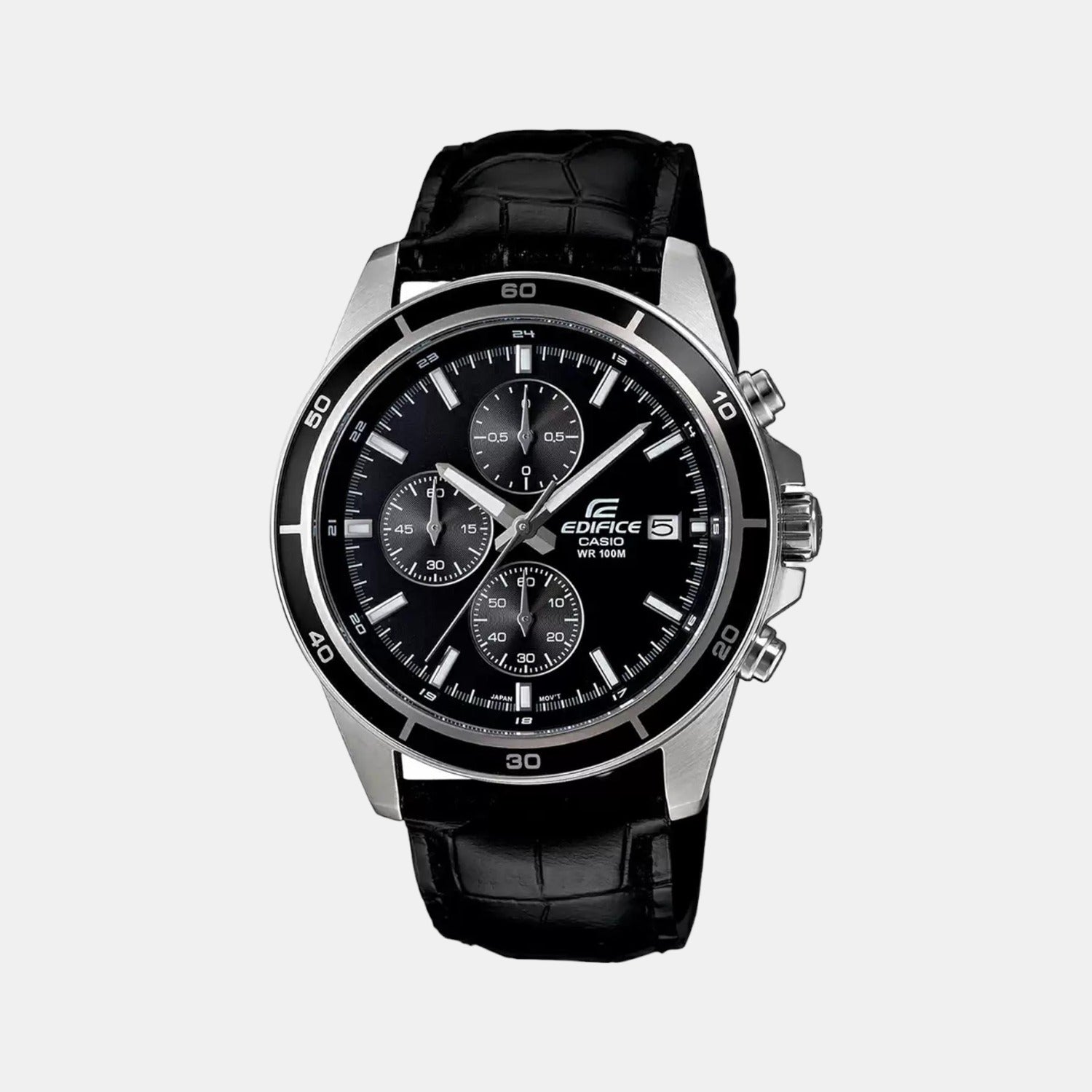 Casio Round Black Chronograph watch