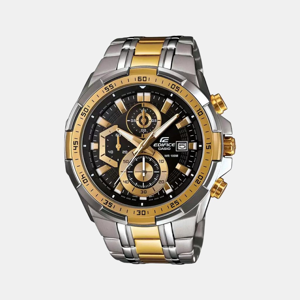 Casio Round Black Chronograph watch
