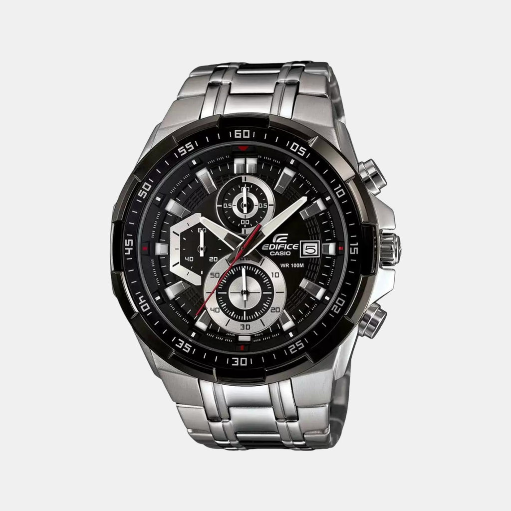 Casio Round Black Chronograph watch