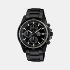 Casio Round Black Chronograph watch