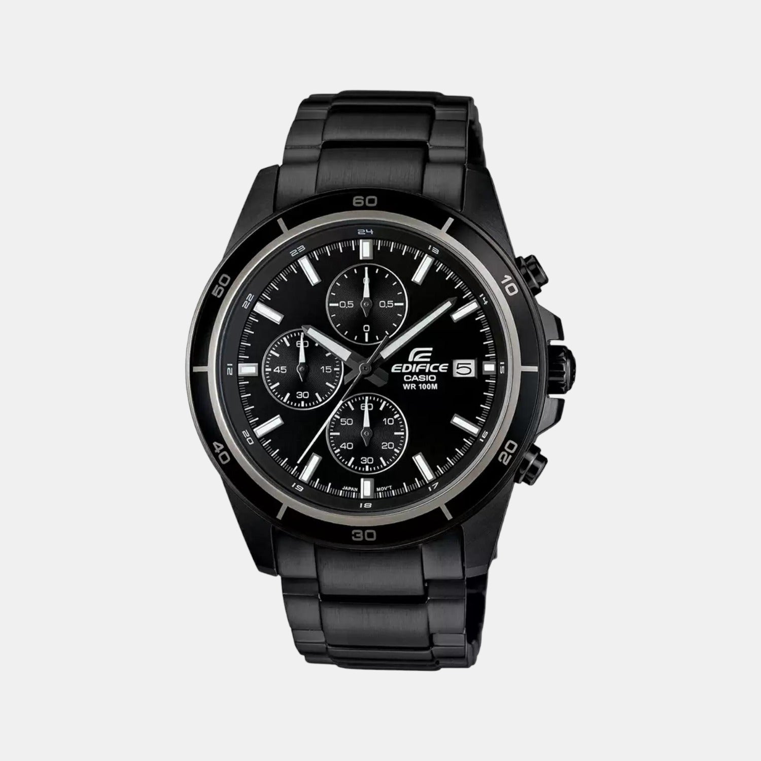 Casio Round Black Chronograph watch