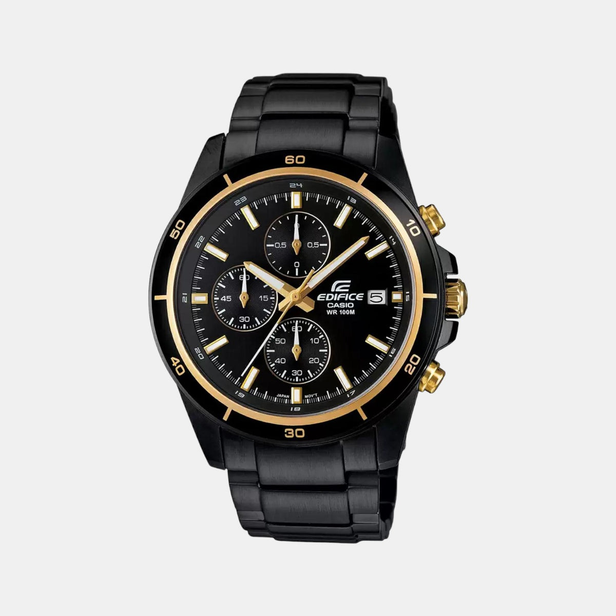 Casio Round Black Chronograph watch