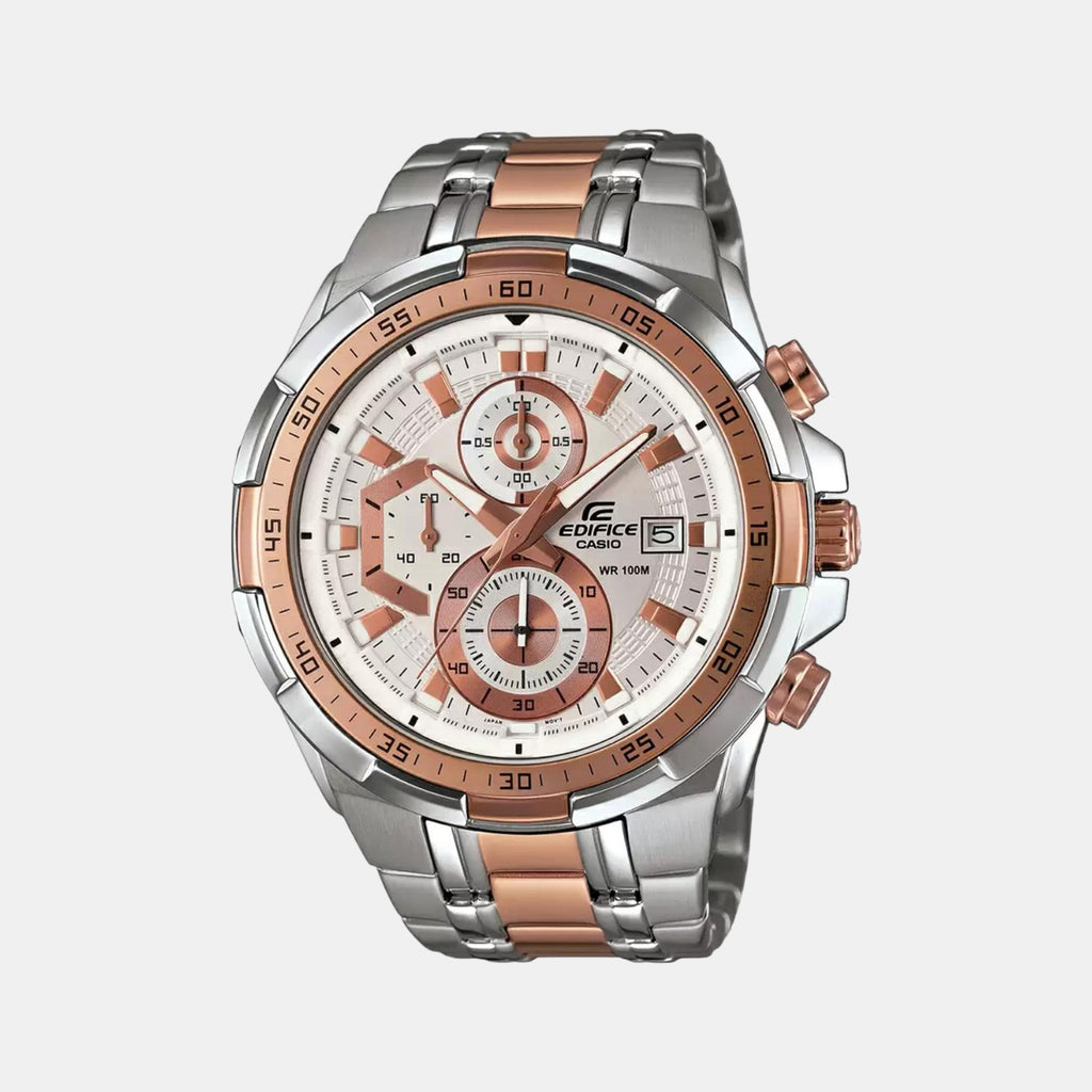Casio Round Two Tone Chronograph watch