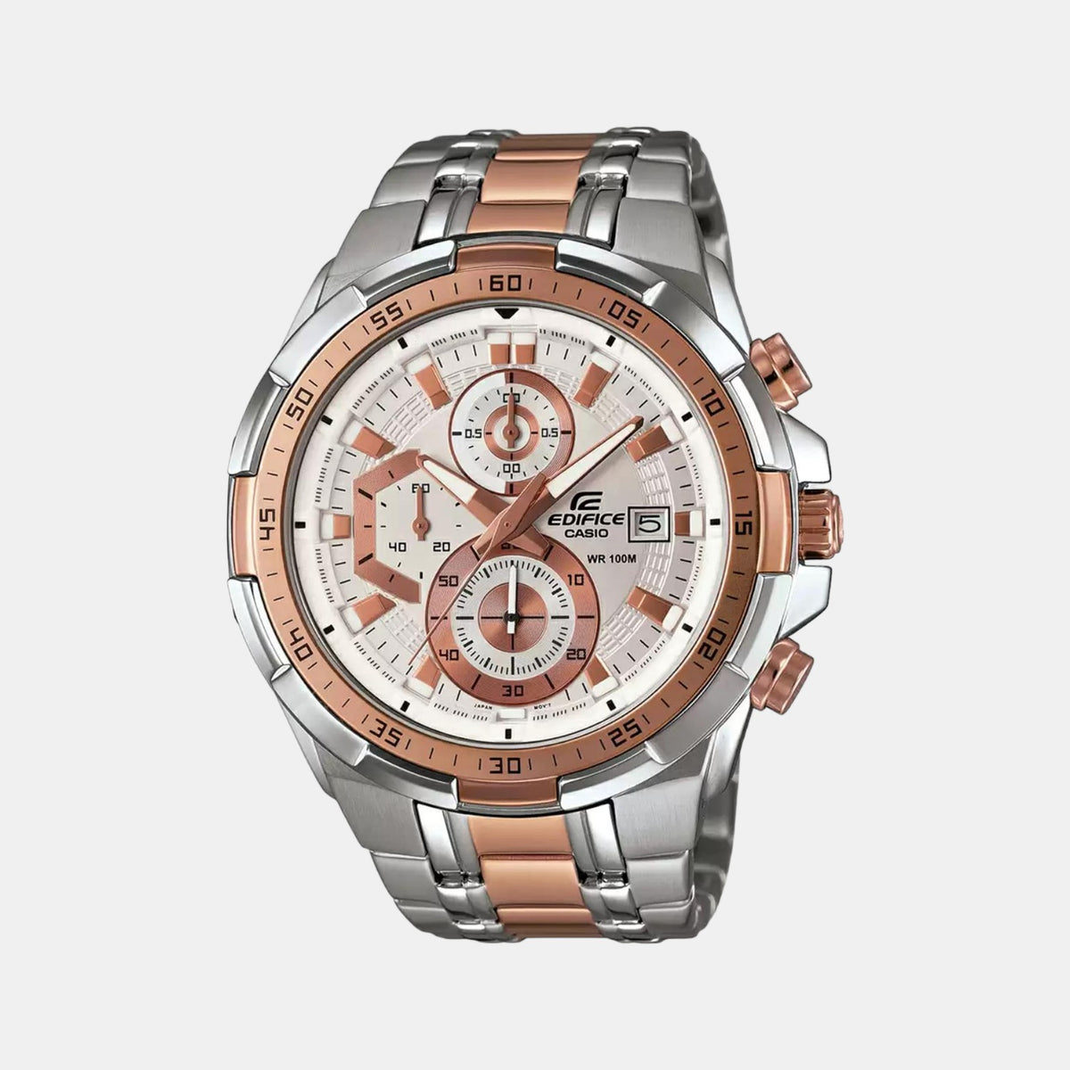 Casio Round Two Tone Chronograph watch