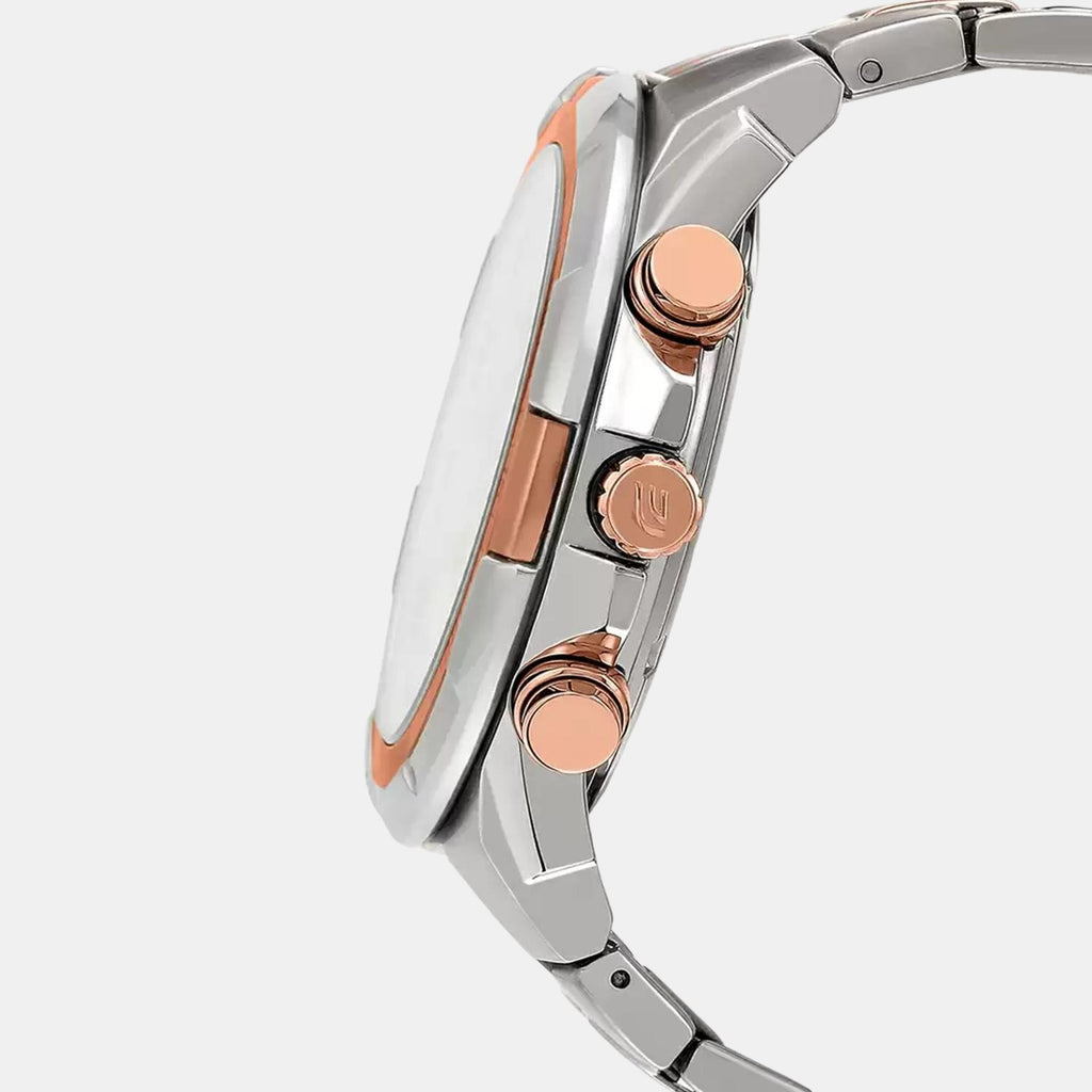 Casio Men Round Two Tone watch