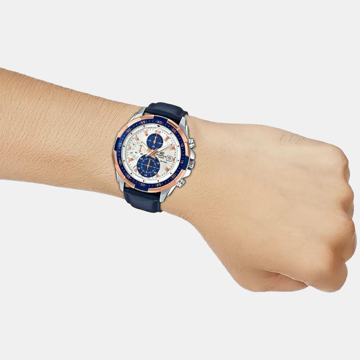 Casio Men Round Blue watch