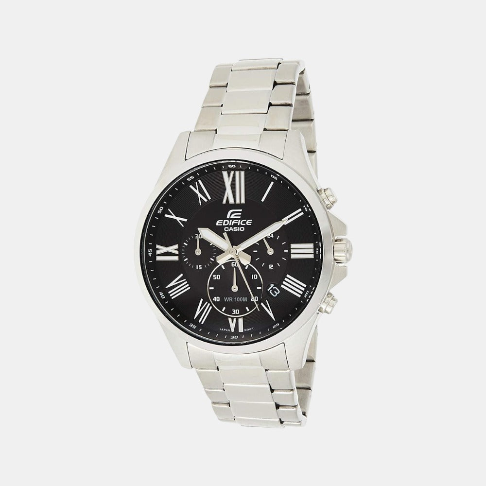 Casio Round Black Chronograph watch