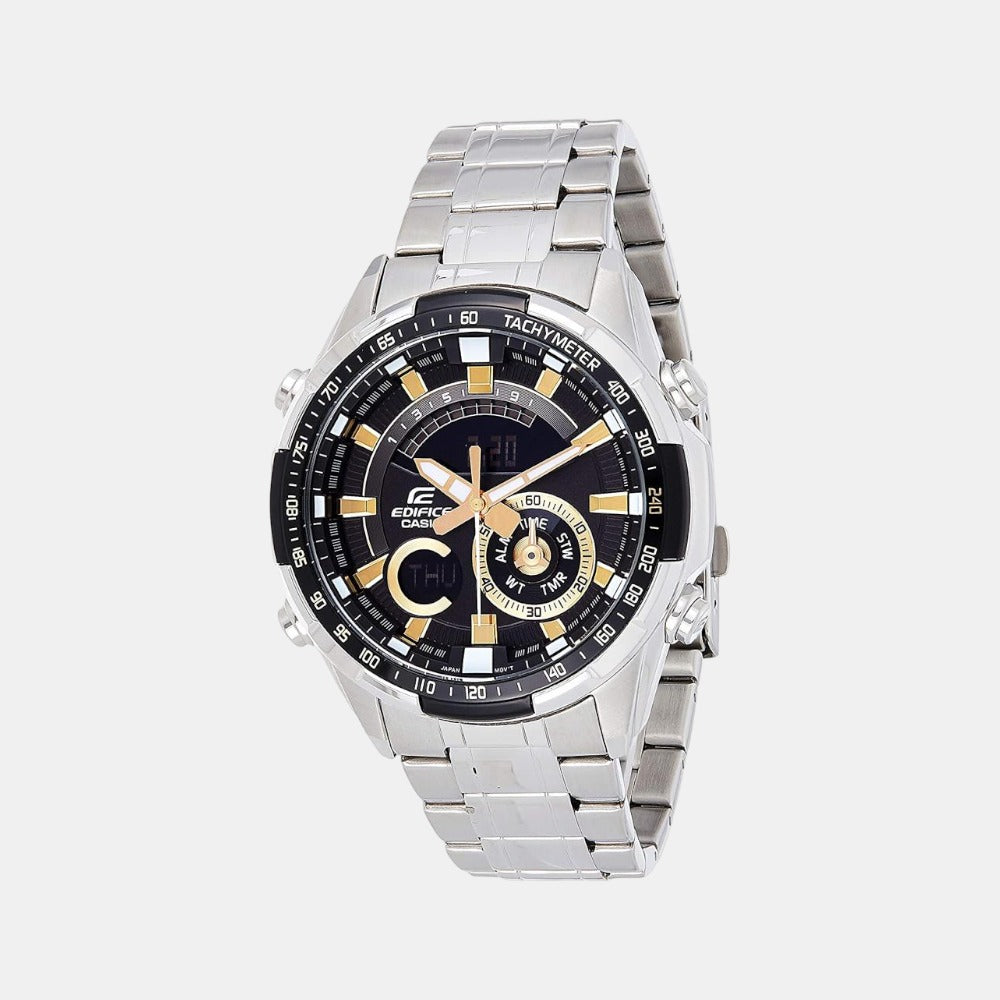 Casio Round Black Chronograph watch
