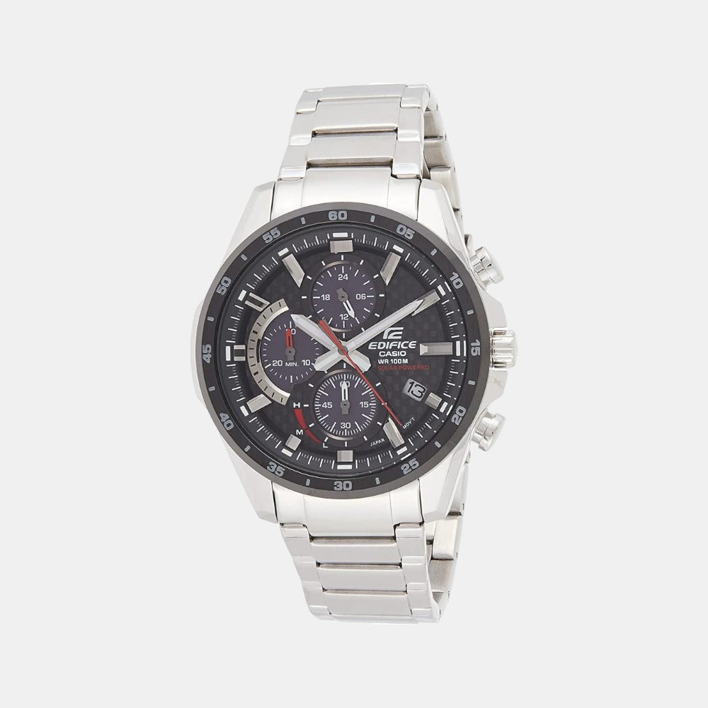 Casio Round Black Chronograph watch