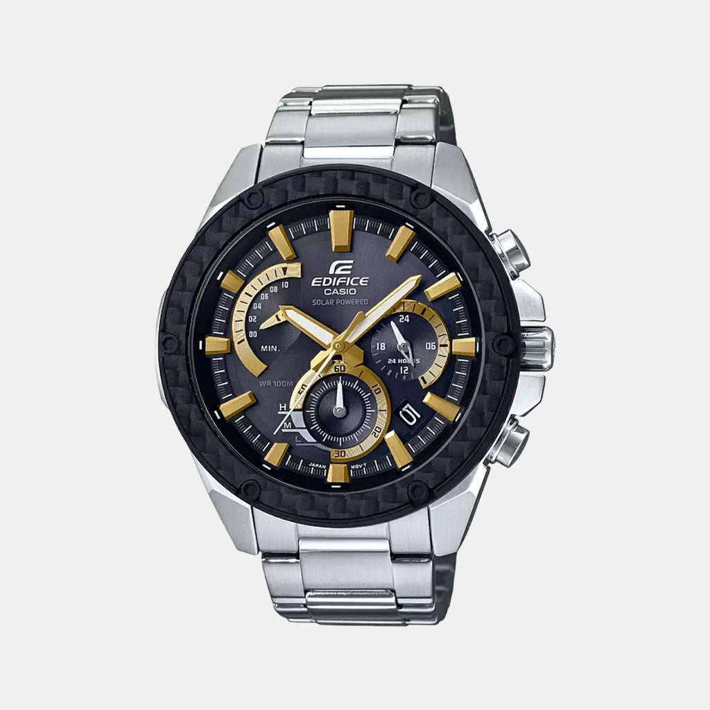 Casio Round Black Chronograph watch