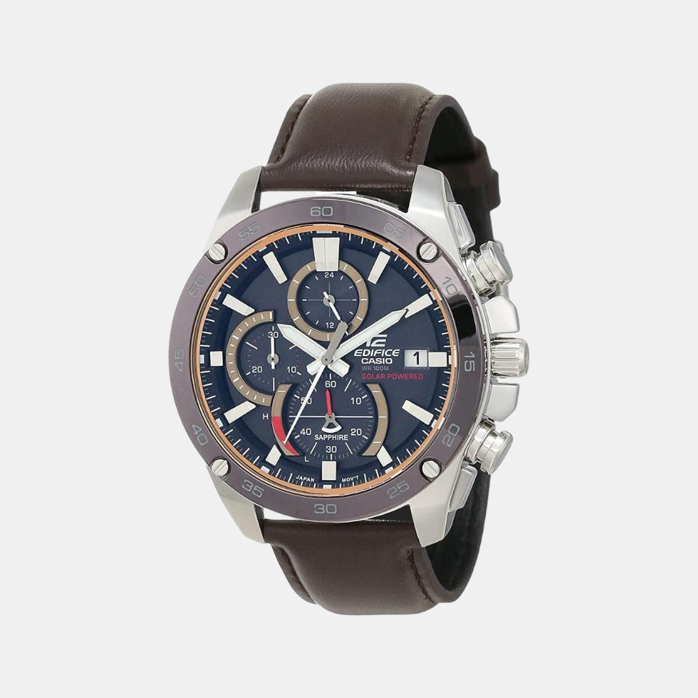 Casio Round Black Chronograph watch