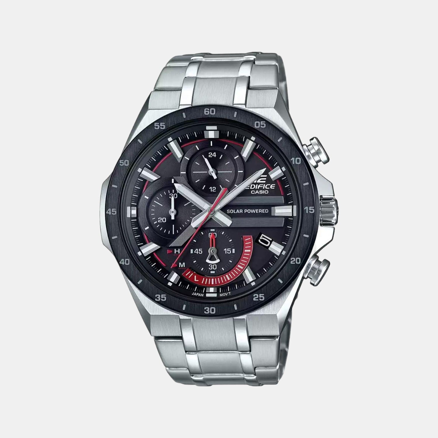 Casio Round Black Chronograph watch