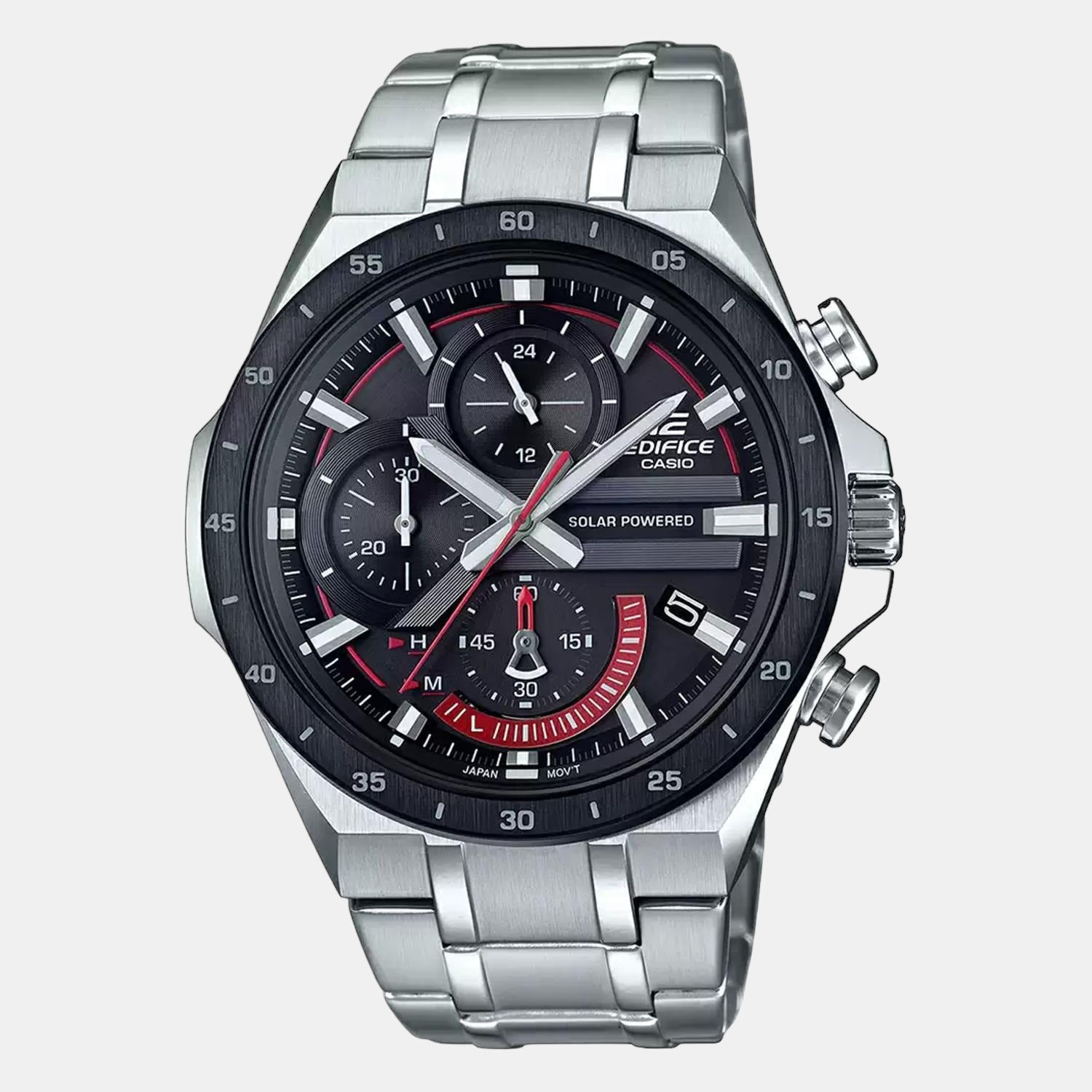 Casio red best sale and black watch