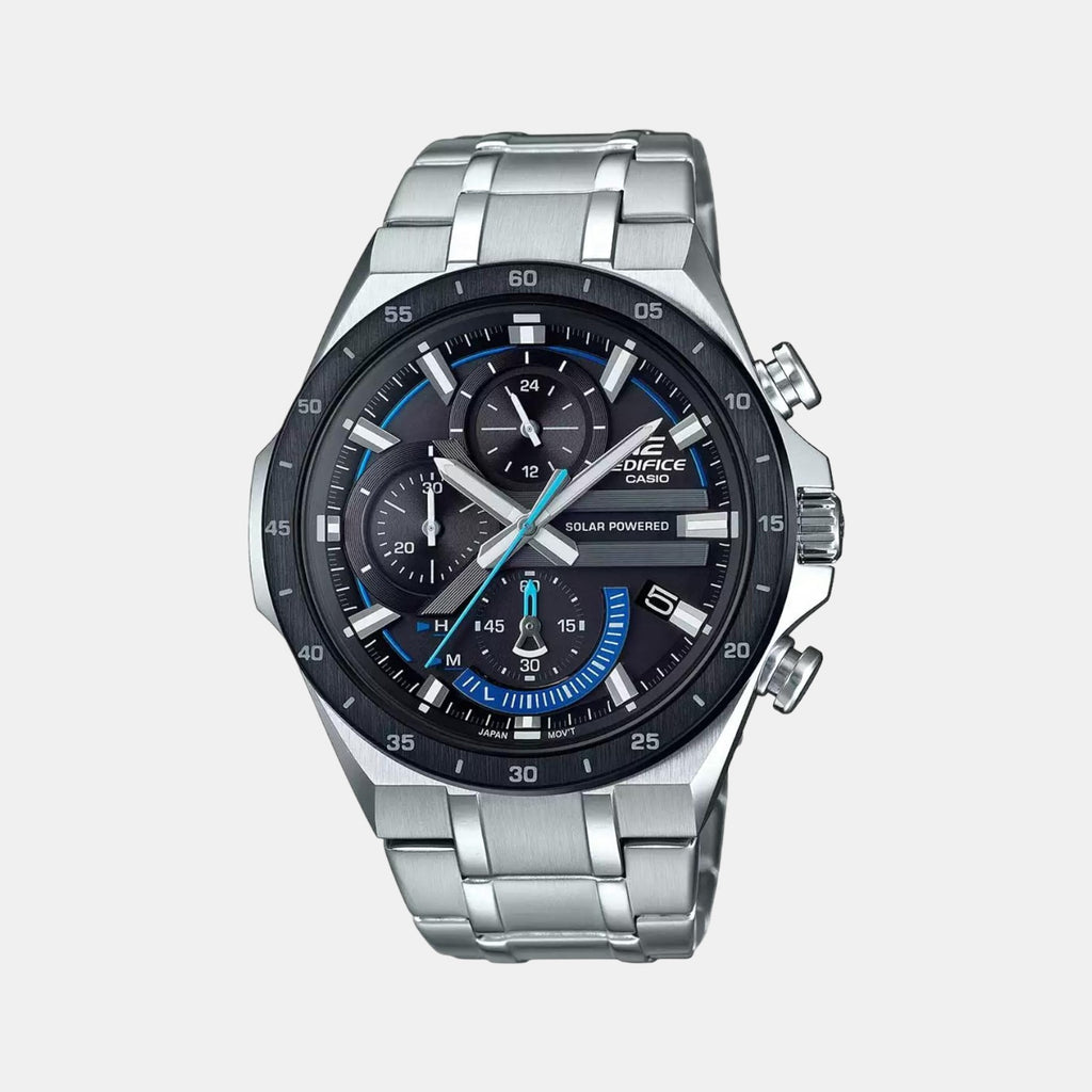 Casio Round Black Chronograph watch