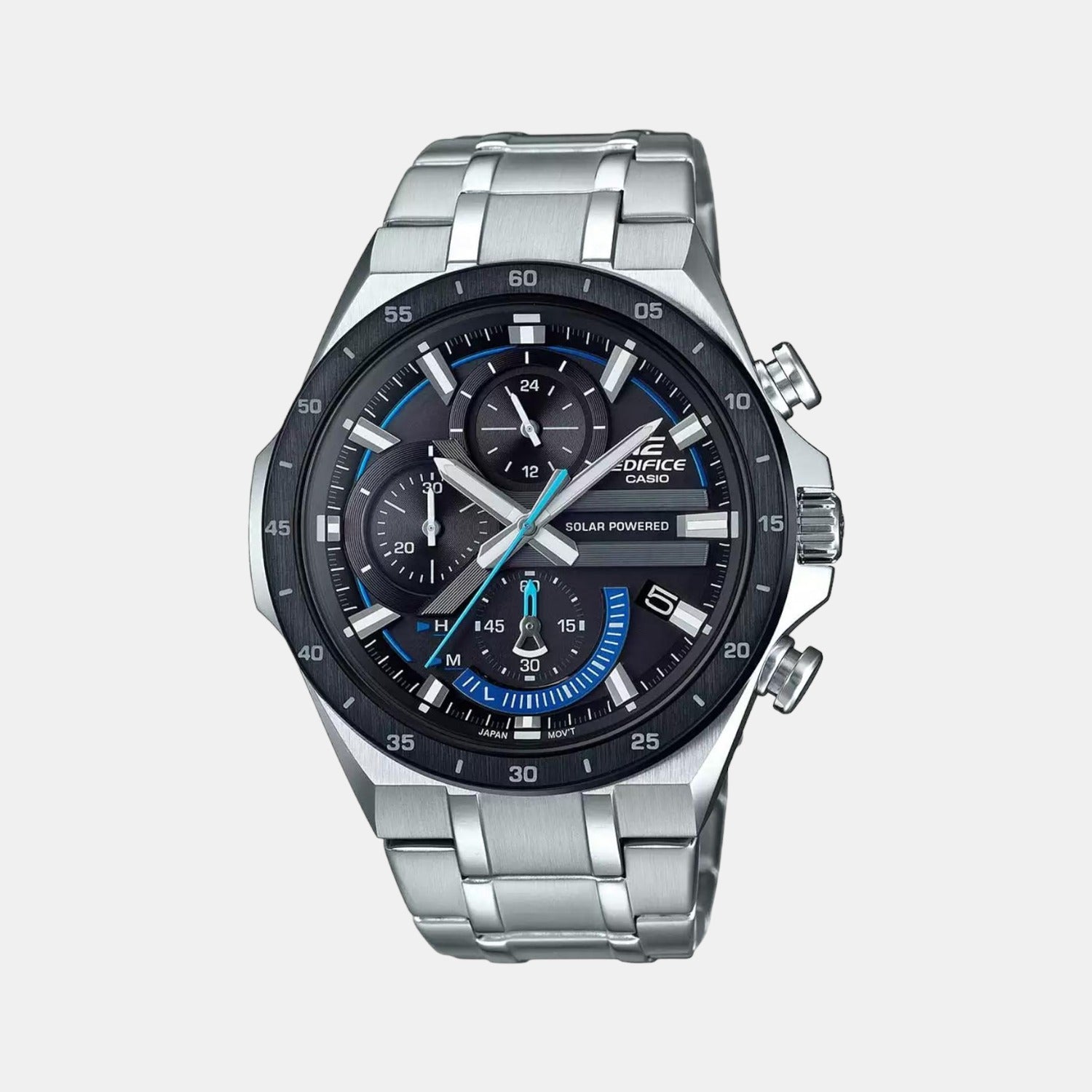 Casio Round Black Chronograph watch