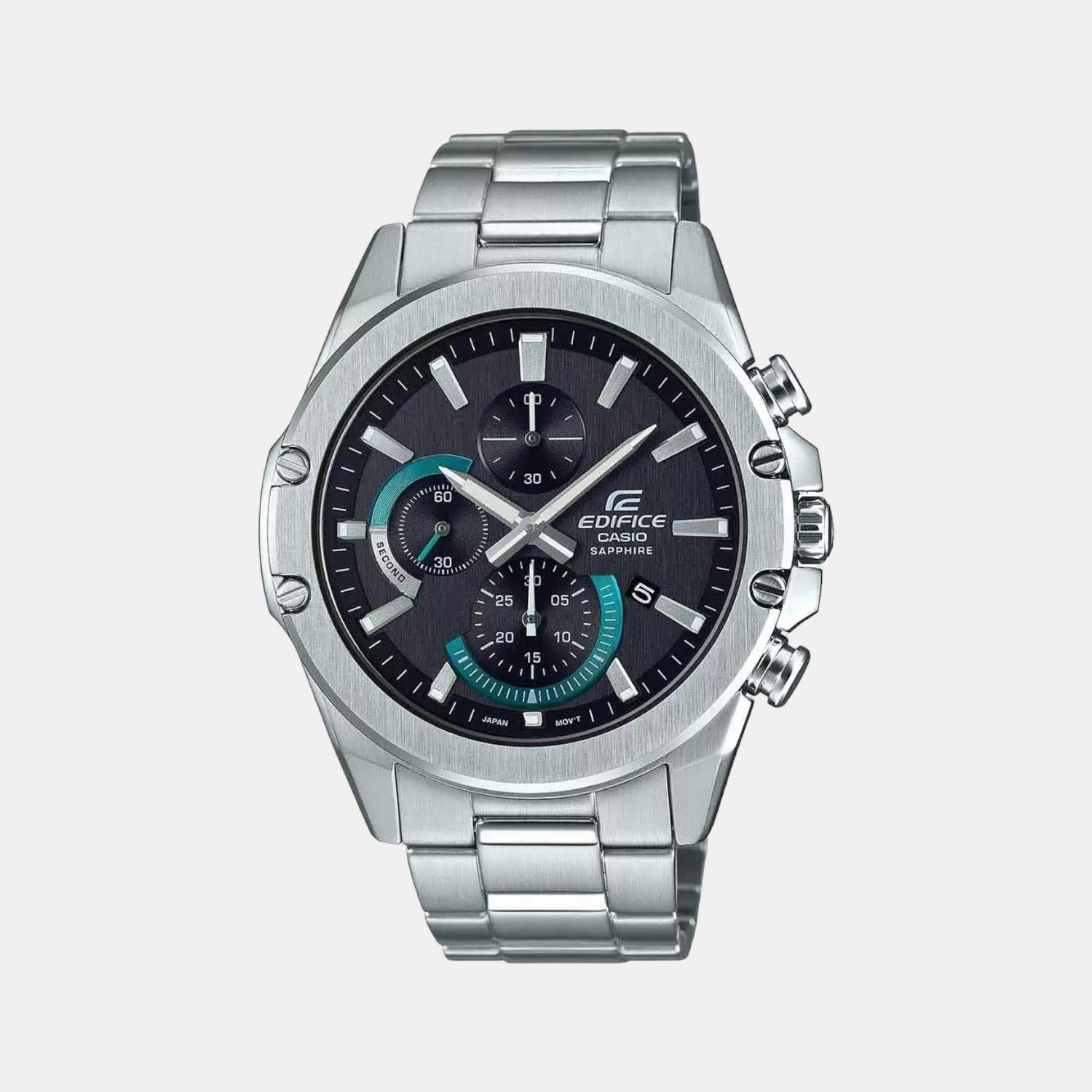 Casio Edifice Men Quartz Black Dial Chronograph Stainless Steel