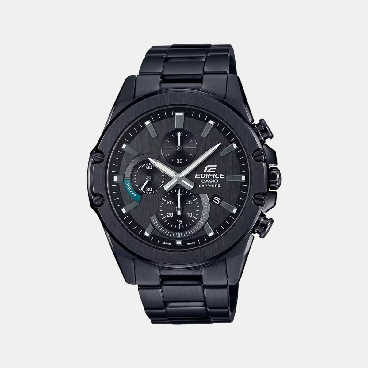 Casio Round Black Chronograph watch