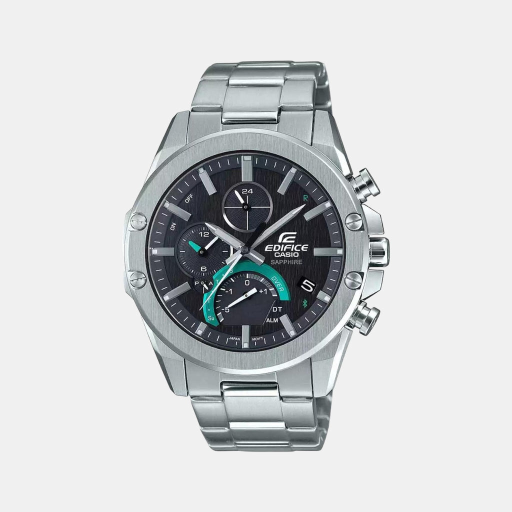 Casio Round Black Chronograph watch