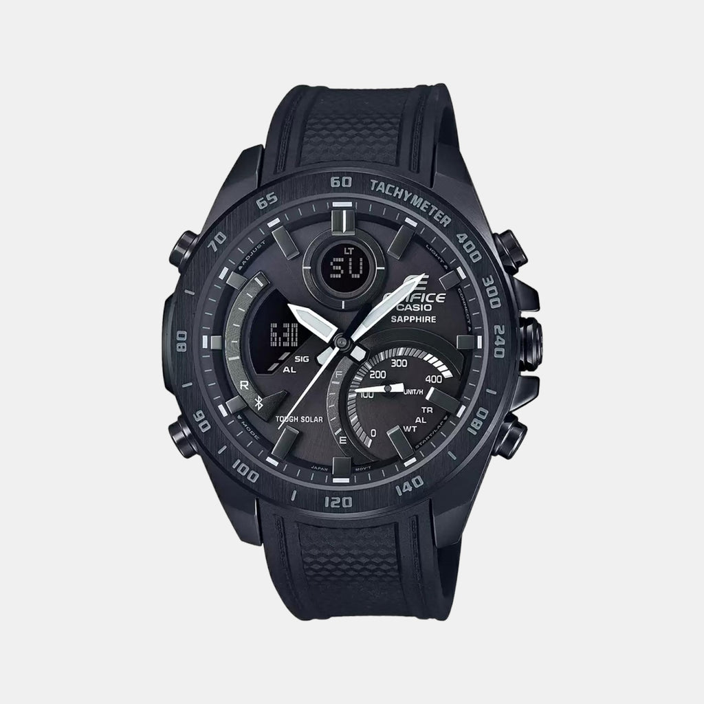 Casio Round Black Chronograph watch