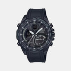 Casio Round Black Chronograph watch