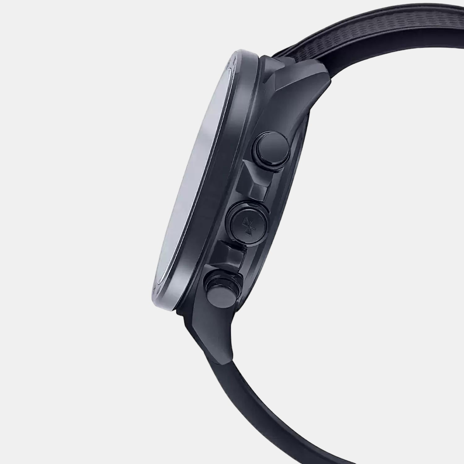 Casio Men Round Black watch