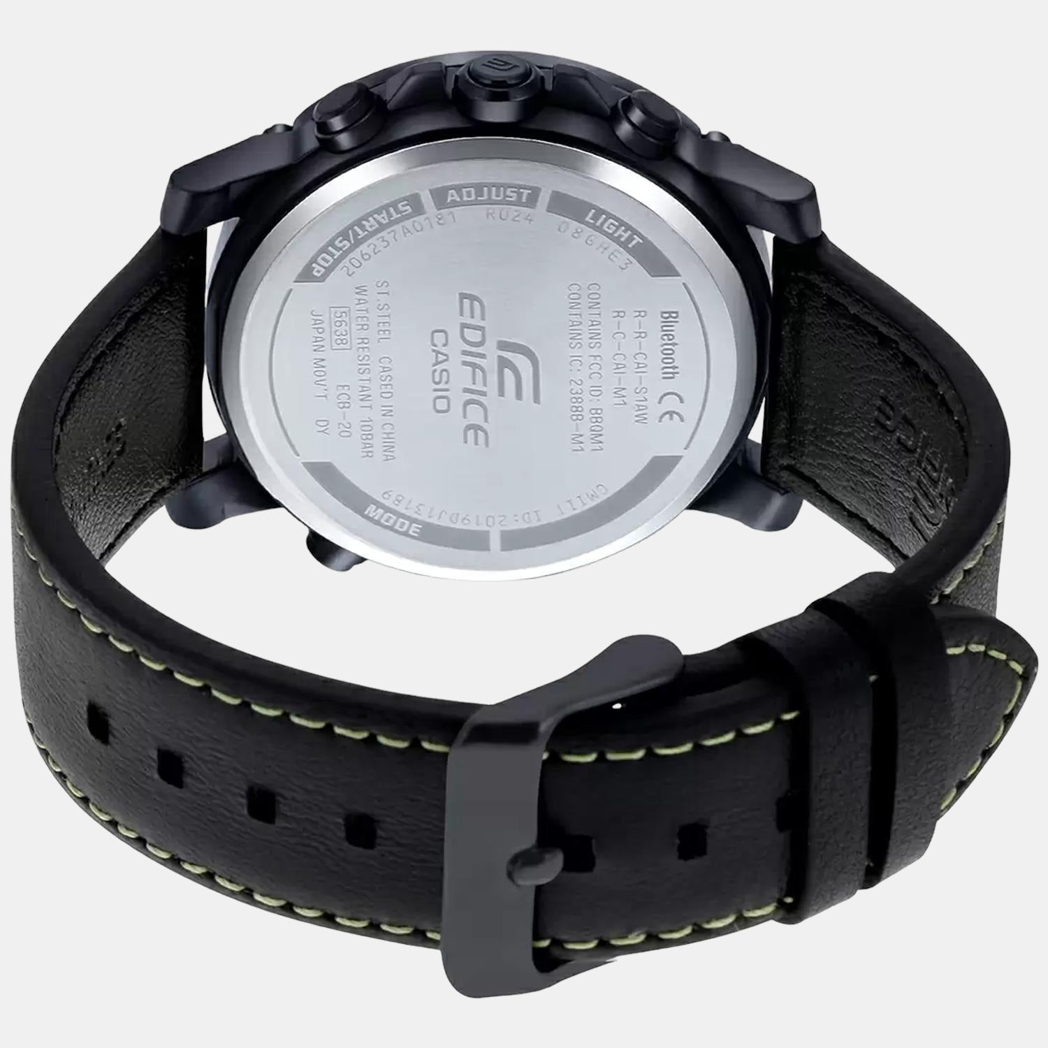 Casio Leather Black watch