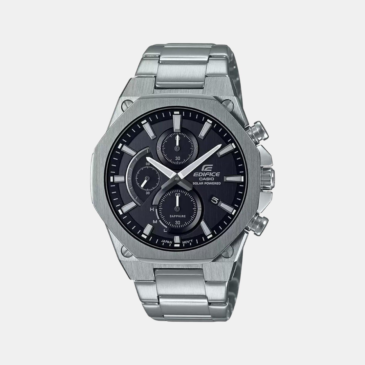 Casio Round Black Chronograph watch