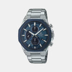 Casio Round Blue Chronograph watch