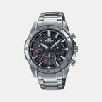 Casio Round Black Chronograph watch