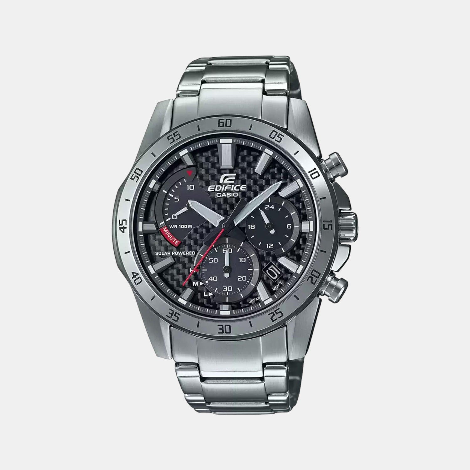 Casio Round Black Chronograph watch