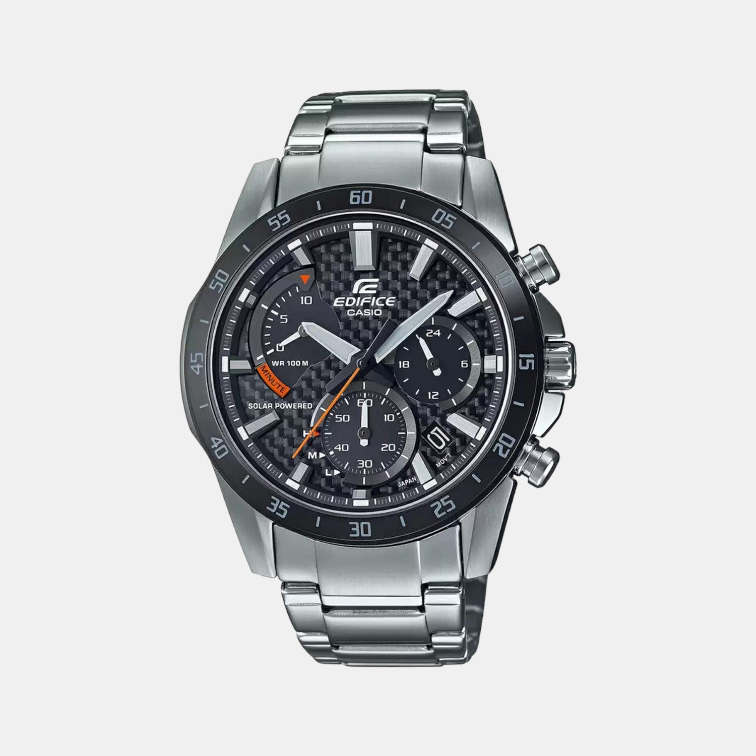 Casio Round Black Chronograph watch