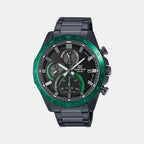 Casio Round Black Chronograph watch