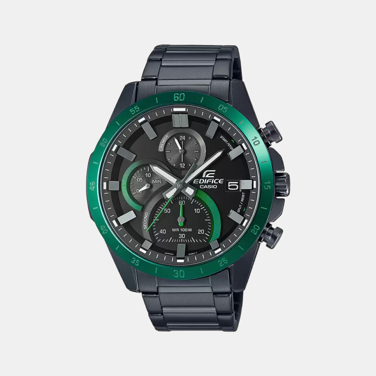 Casio Round Black Chronograph watch