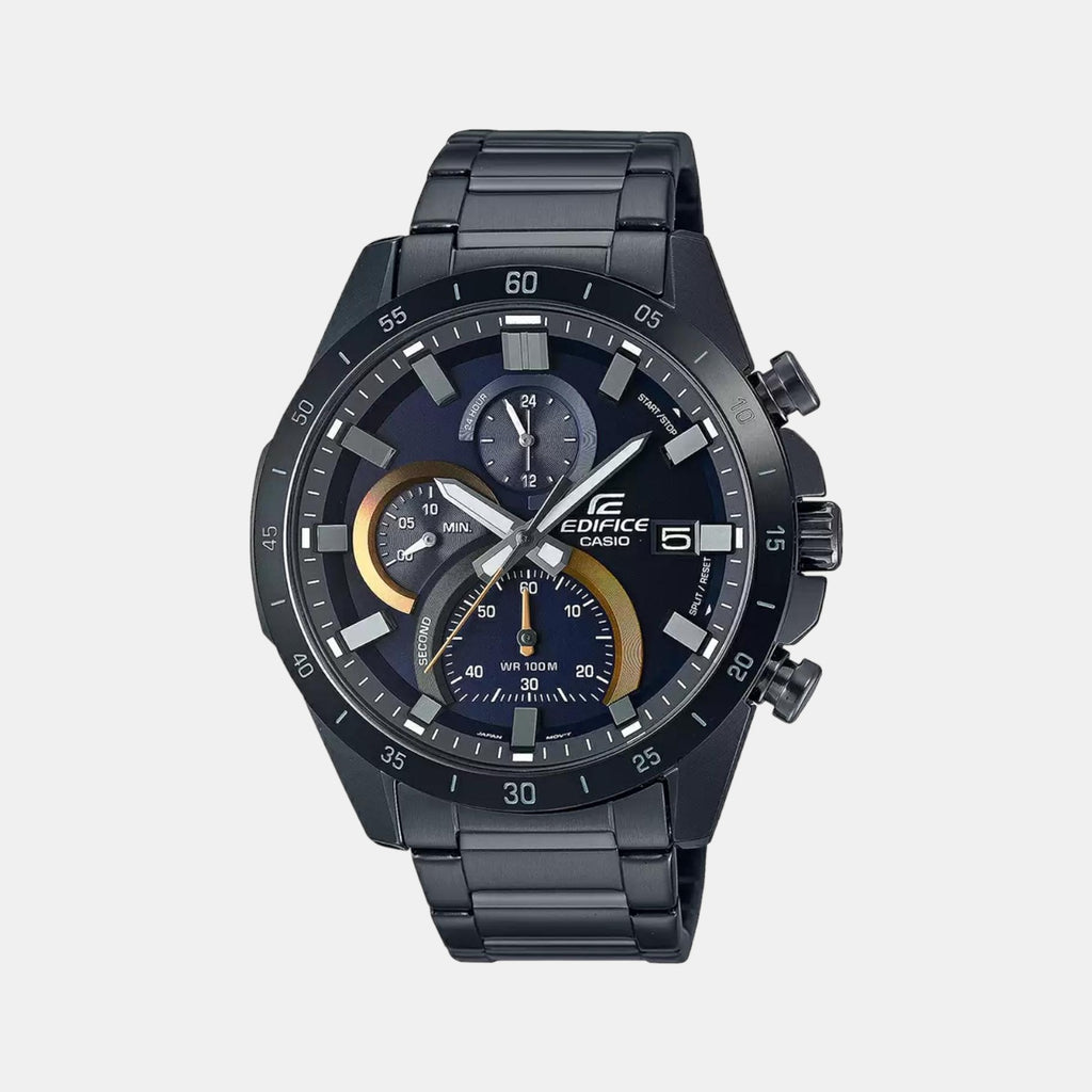 Casio Round Black Chronograph watch