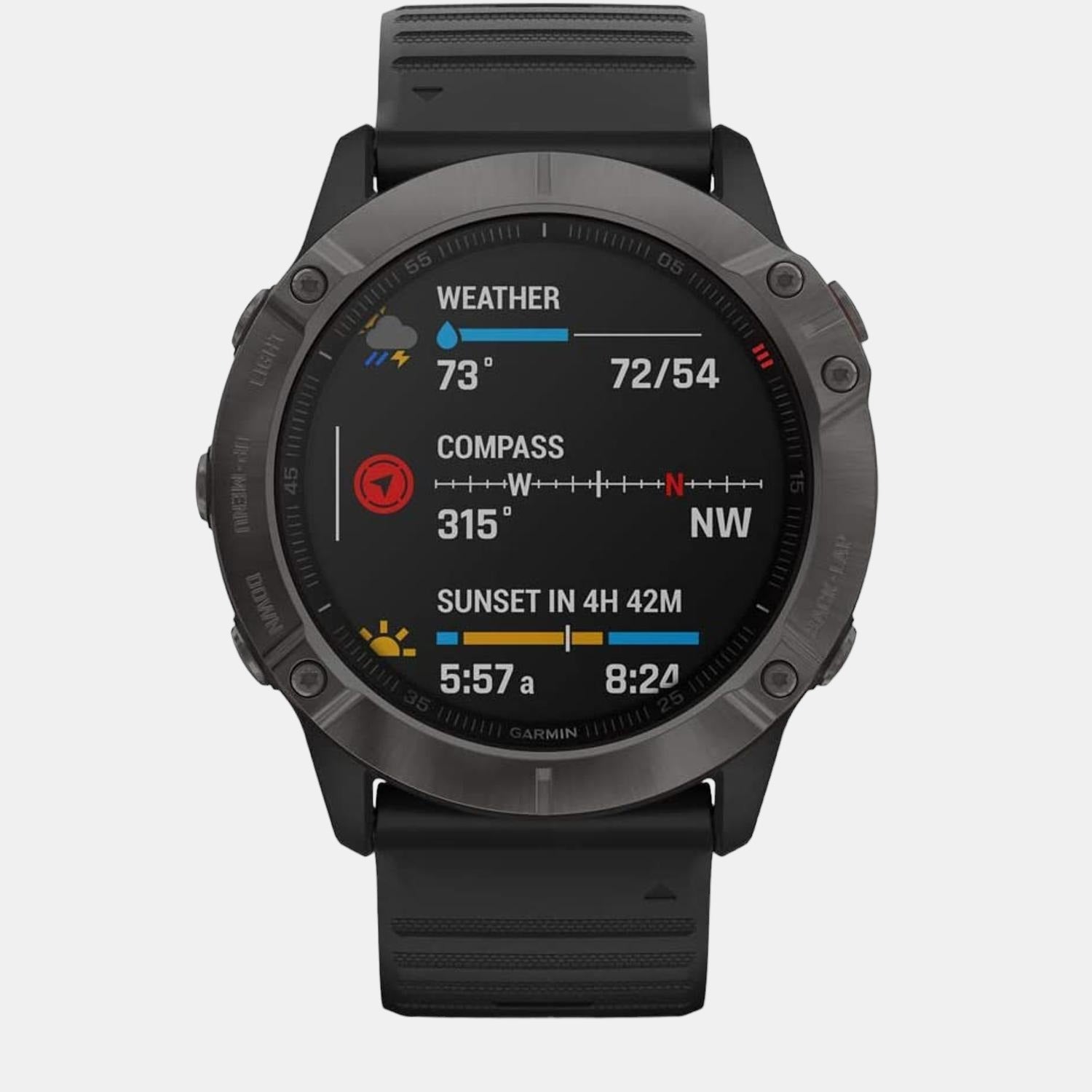 garmin-carbon-gray-dlc-with-black-band-analog-men-watch-fenix-6x-carbon-gray-black