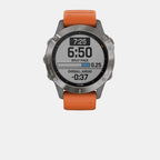 garmin-fiber-reinforced-polymer-with-metal-rear-cover-titanium-with-orange-band-digital-male-watch-fenix-6-saphire-titanium-with-ember-orange-band