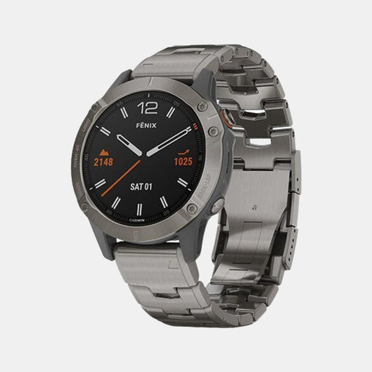 Male Digital Smart Watch FENIX 6 TITANIUM BAND 010-02158-85