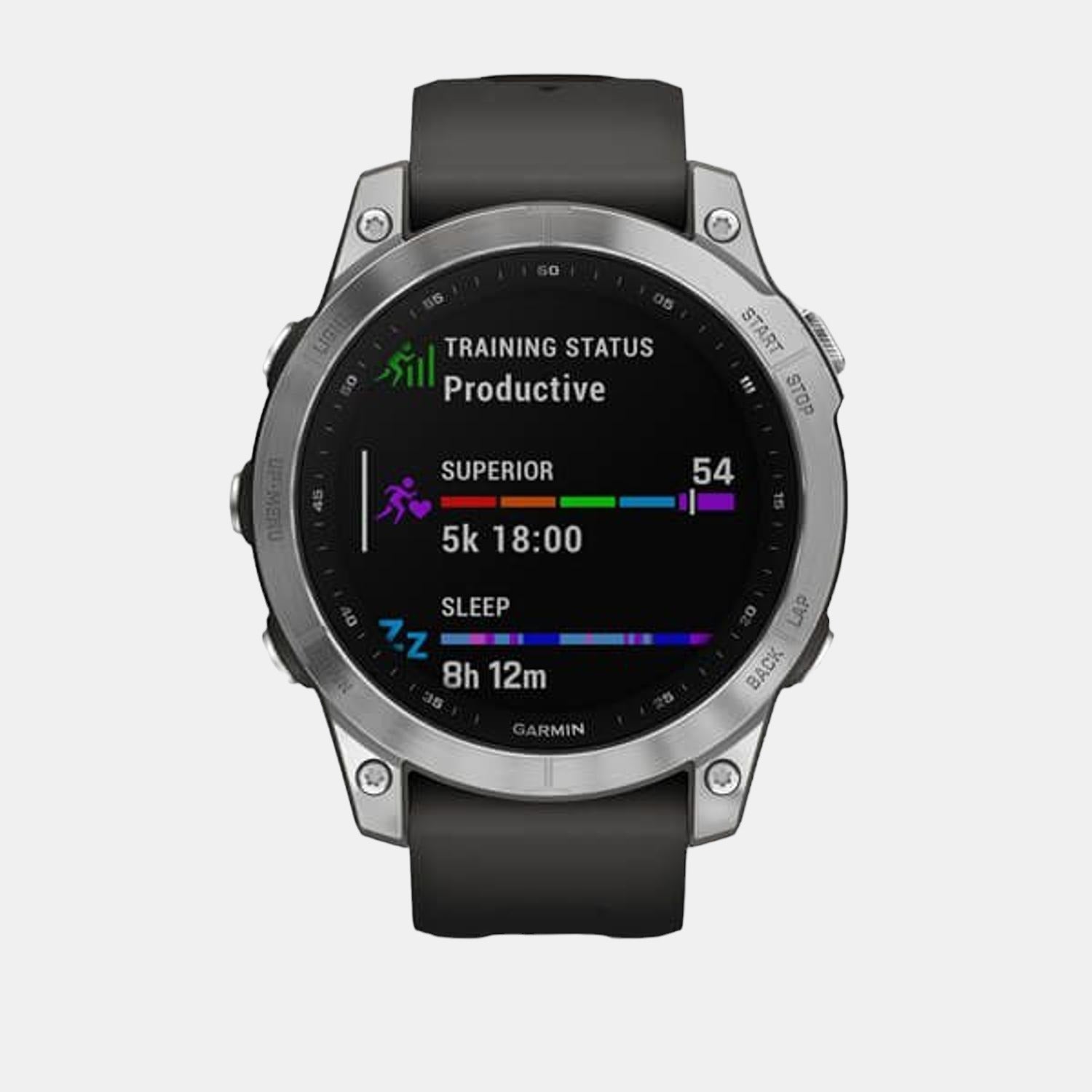 garmin-fiber-reinforced-polymer-with-metal-rear-cover-silver-digital-unisex-adult-watch-fenix-7-silver-graphite-010-02540-05